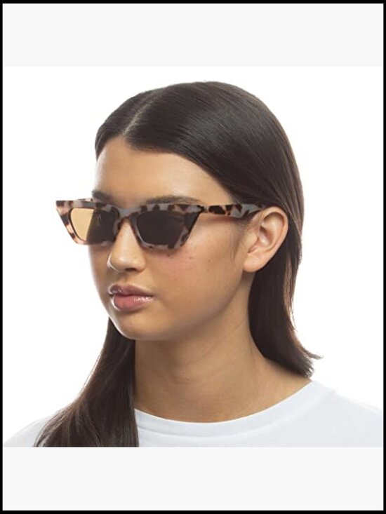 Plastic Frame Cat Eye Wrap Around Sunglasses